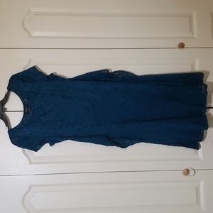 Teal lace XL dress.